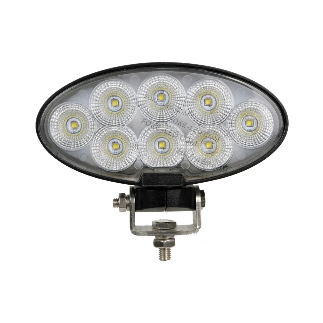 China Factory 12V/24V 7 Inch 80W Oval CREE LED Industrial Car Work Light for Tractor/Truck/Auto