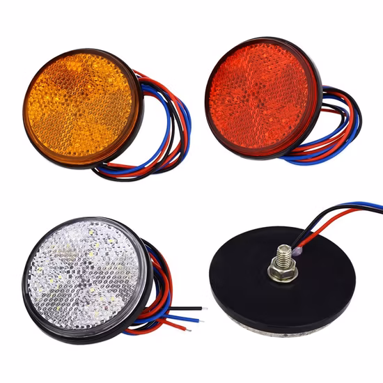 E-MARK Waterproof LED Side Marker Light for Truck Trailer, Clearance Light 12V 24V LED Auto Light, Rear Light / Tail Lamps