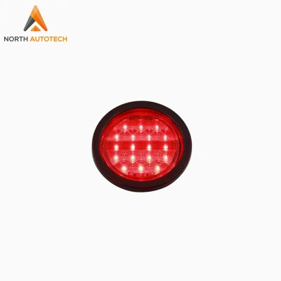 Luz lateral LED de 4 polegadas 12 V para reboque de caminhão Lâmpada de parada de freio universal Auto Rear Turn Signal Backup Luz de marcha à ré Lâmpada LED traseira