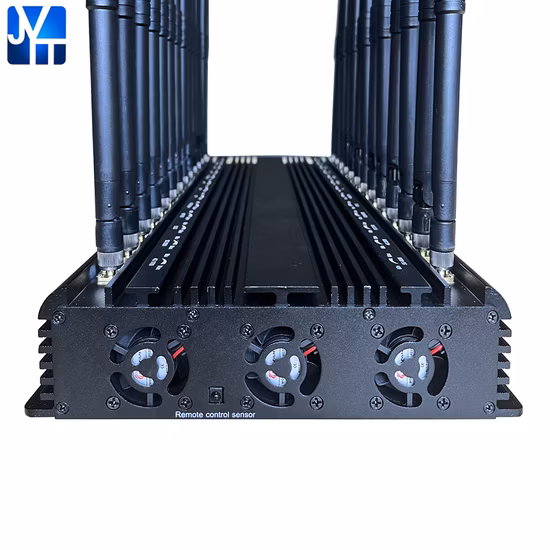 Primeiro do mundo 16 Antenas 110W Potente Bloqueador de Sinal para 5g/4G/3G/2g WiFi GPS Lojack Lora UHF VHF com Controle Remoto Bloqueando até 80m