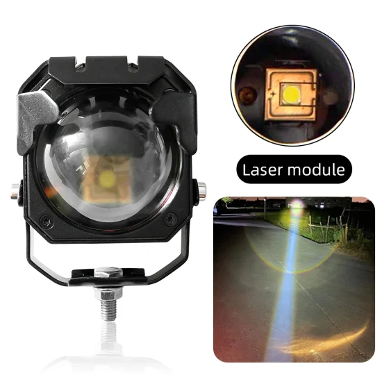 Farol laser LED para motocicleta de caminhão, carros off-road 4X4, trator e veículo de engenharia de construção com alcance super longo