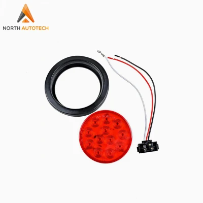 Reboque 4 polegadas 24 LED redondo parar virar cauda backup luzes de caminhão reverso