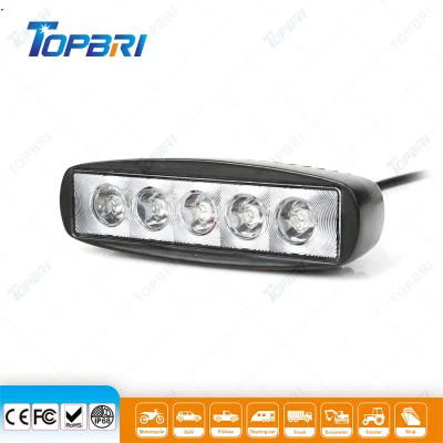 Luz de trabalho para condução de barco offroad SUV 15W Epistar barra de LED