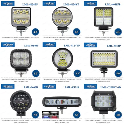 15W 30W 50W 60W 70W 80W 90W CREE Auto Car Offroad Luz de Trabalho LED para Caminhão Trator Barco Spot Beam 12V 24V