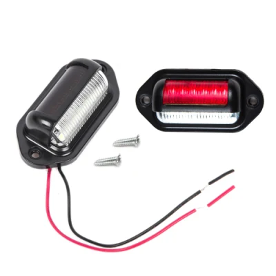 Luz de placa de licença de LED à prova d'água Cúpula de cortesia/Baú de teto/Luz de compartimento de carga para caminhão SUV Reboque Van Caminhões RV Barcos